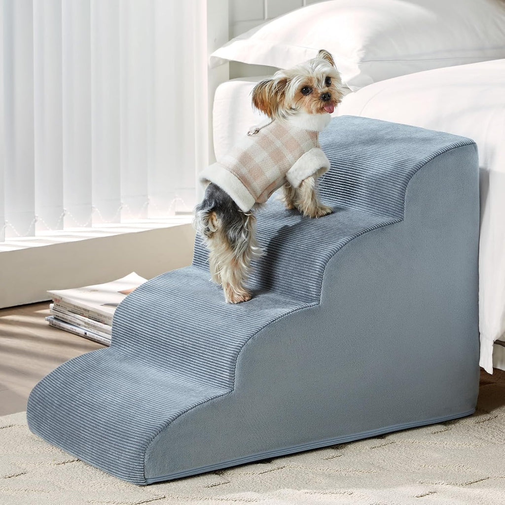 Dog Stairs for High Beds 2 & 5 Step Foam Ramp Small & Medium Dogs