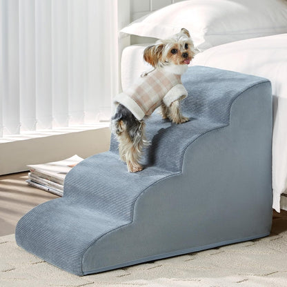 Dog Stairs for High Beds 2 & 5 Step Foam Ramp Small & Medium Dogs