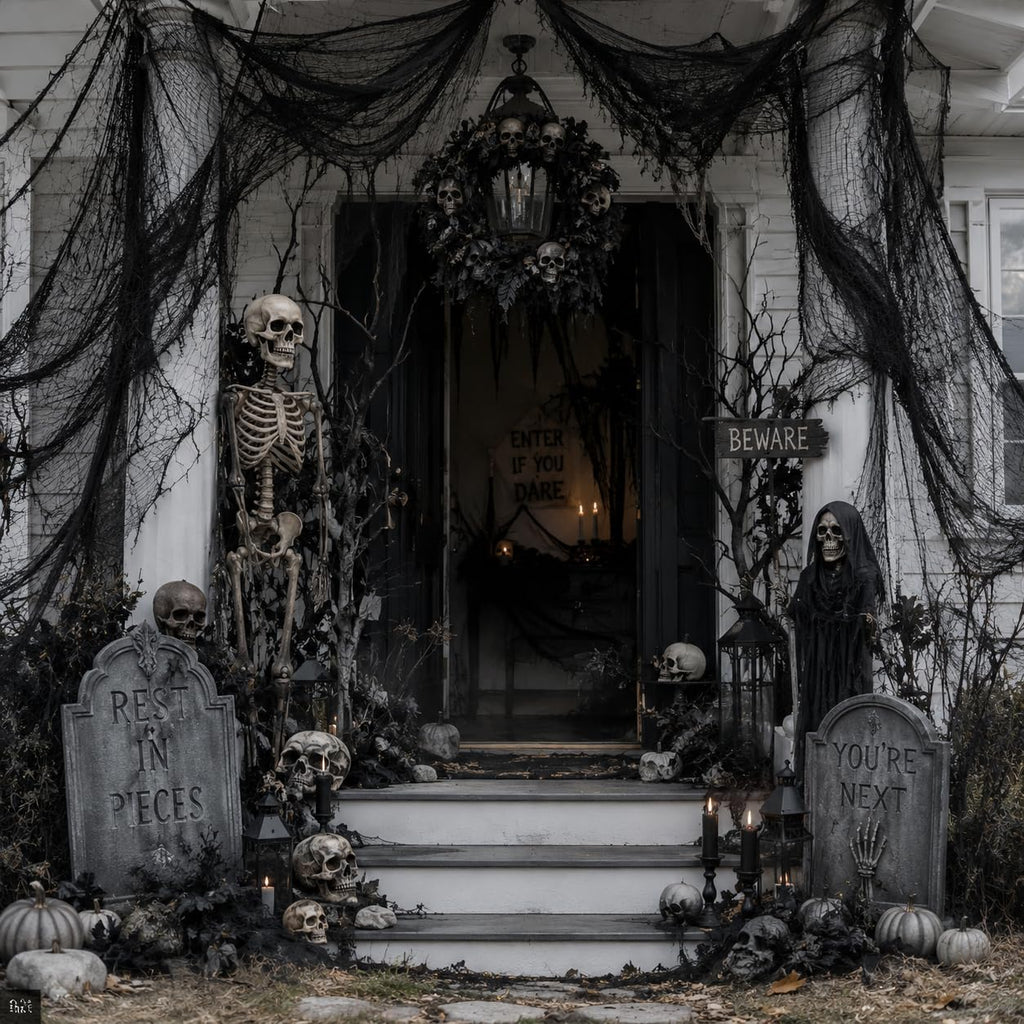 Halloween Creepy Gauze for Table and Window Decorations
