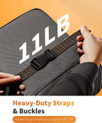 Portable car trash can for road trips travel and everyday vehicle use