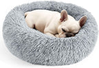 Calming Donut Dog Bed for Small Dogs & Cats Washable