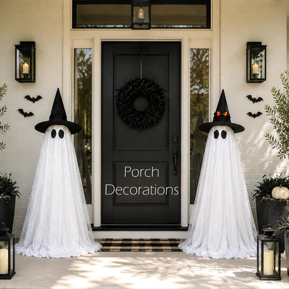 Two Pack Halloween Ghost Lights for Yard Decorations