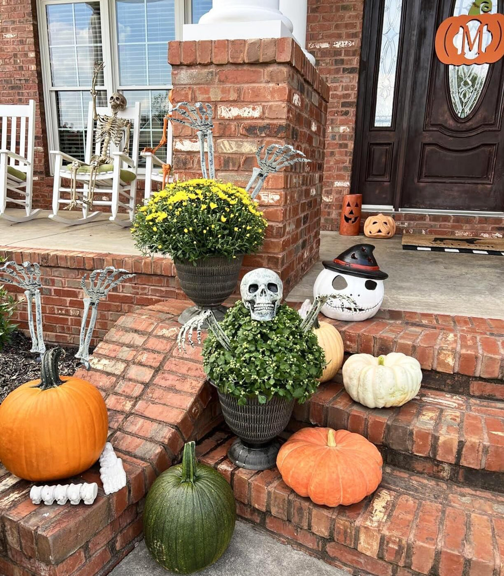 6PC Realistic Skeleton Arm Stakes for Halloween Decorations Outdoor