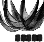 Black Halloween Creepy Cloth Decorations 5 Pack for Haunted House and Party