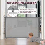 Retractable Baby Gate for Stairs, Doorways & Hallways