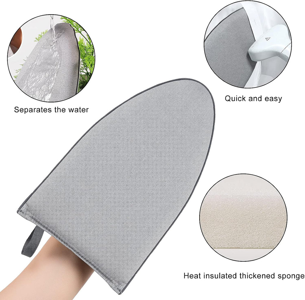 Heat resistant ironing glove protecting hand while steaming clothes