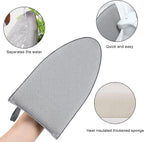 Heat resistant ironing glove protecting hand while steaming clothes