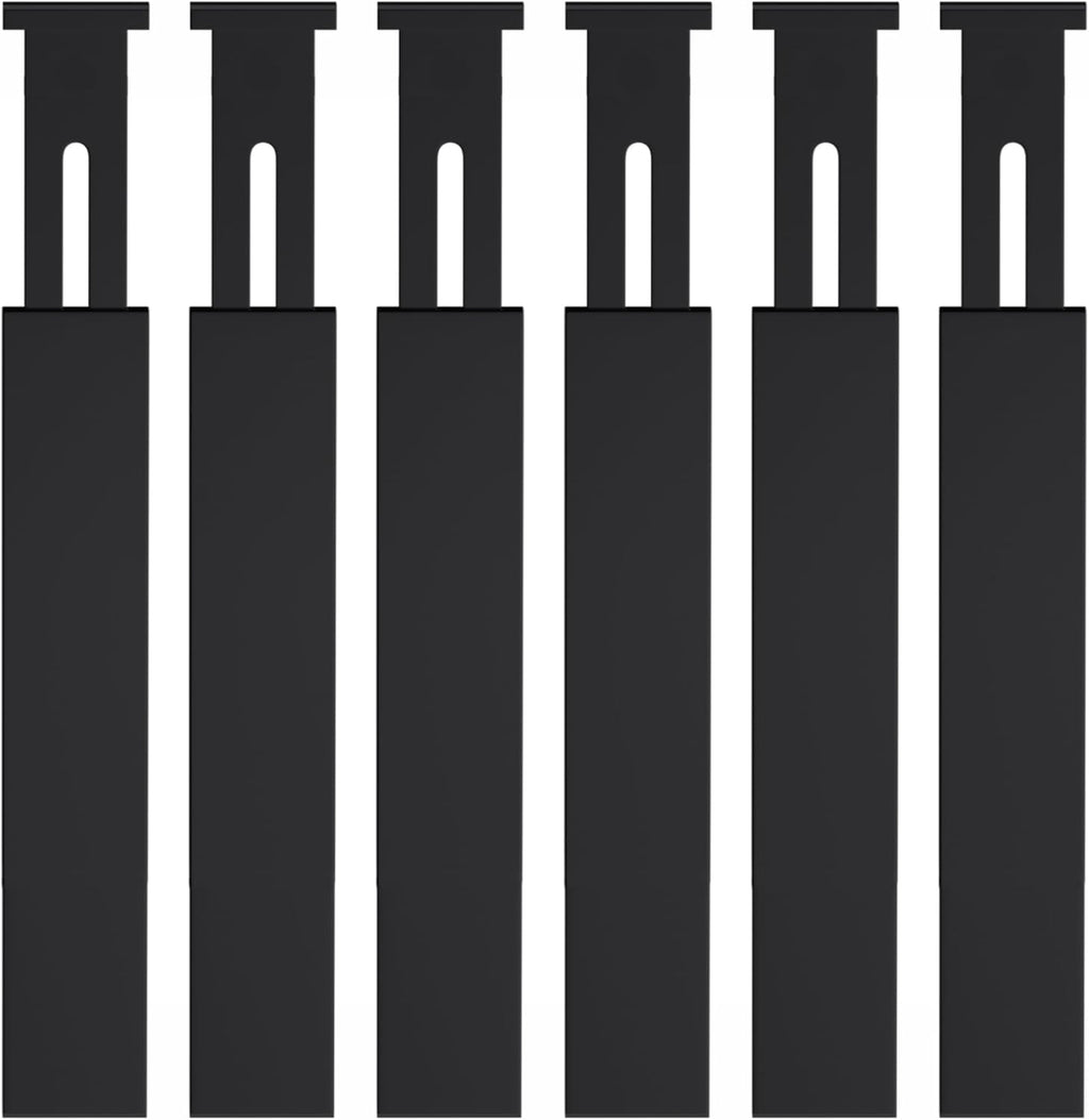 4-Pack Adjustable Bamboo Drawer Dividers, 12–17" for Kitchen, Closet, Dresser, Bedroom & Office Organization