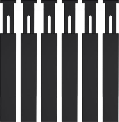 4-Pack Adjustable Bamboo Drawer Dividers, 12–17" for Kitchen, Closet, Dresser, Bedroom & Office Organization