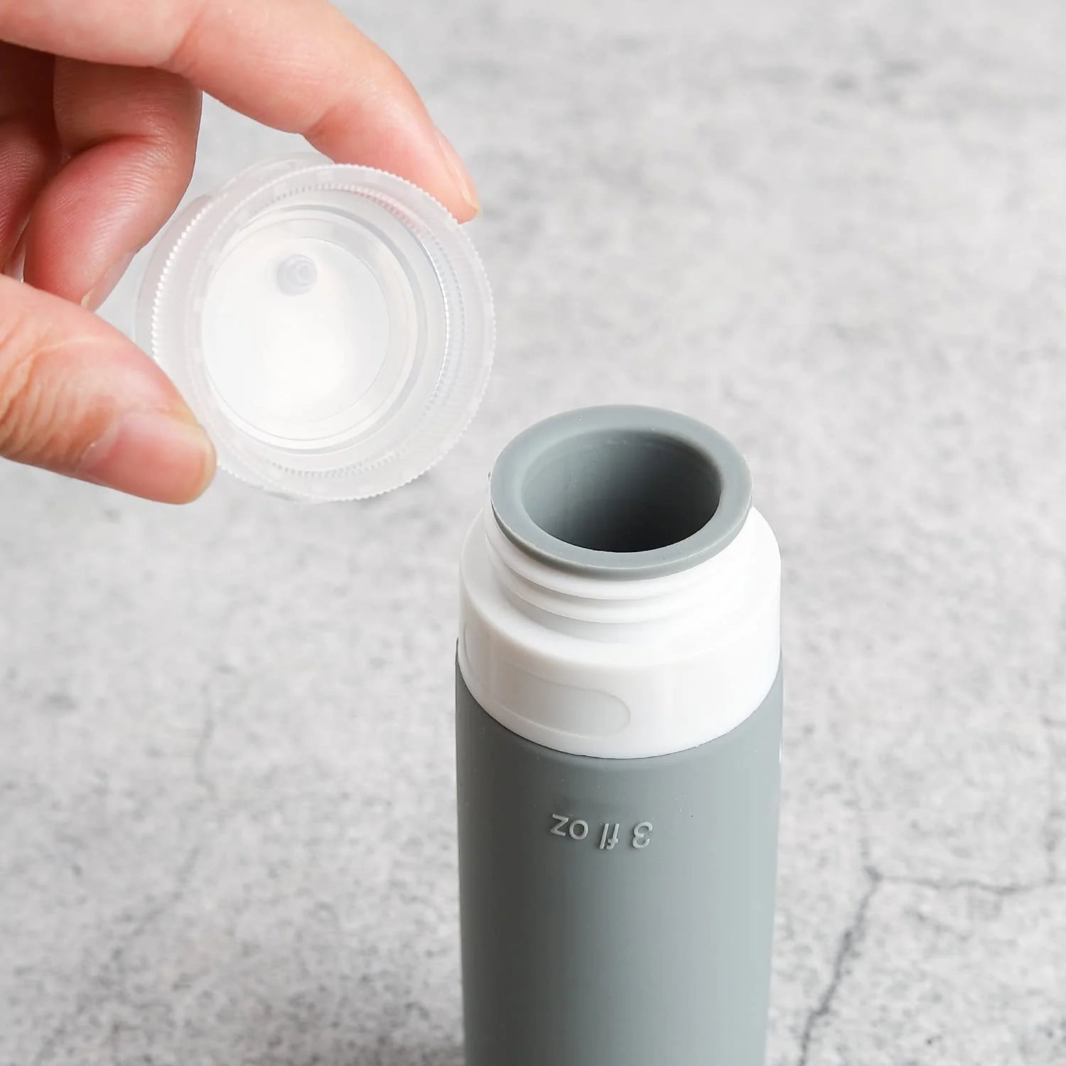 16 Pcs Travel Bottles for Toiletries, Leak Proof Refillable Travel Containers, Travel Essentials Silicone Toiletry Bottles (Grey)