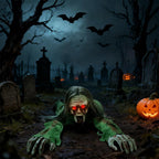 Creepy crawling zombie prop for Halloween yard decoration