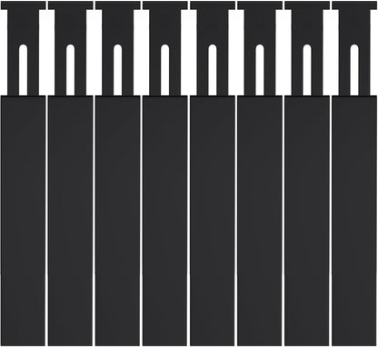 4-Pack Adjustable Bamboo Drawer Dividers, 12–17" for Kitchen, Closet, Dresser, Bedroom & Office Organization