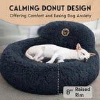 Calming Dog Bed for Small to Large Dogs Soft Donut Bed