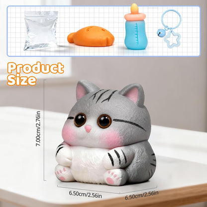 Cat Squishy Toys, Soft TPR Sensory Fidget Squeeze Toy