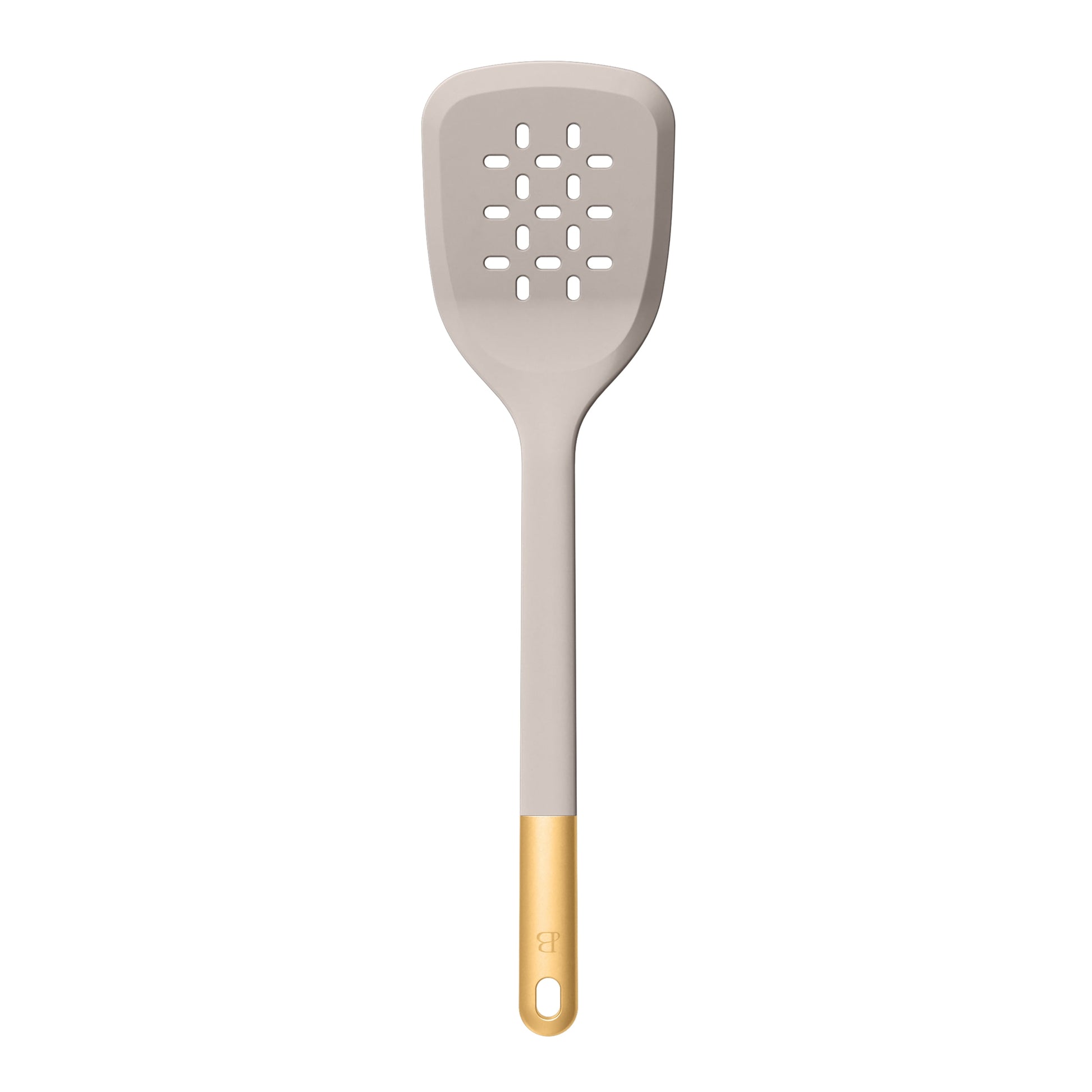 6-Piece Silicone Kitchen Utensil Tool Set with Rotating Rack by Drew Barrymore, Porcini Taupe