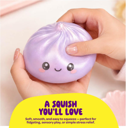 UV color-changing glitter dumpling squishy mystery toy for sensory play and gifting