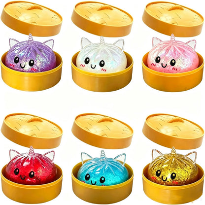Cute unicorn squishy sensory toy for squeezing and fidgeting