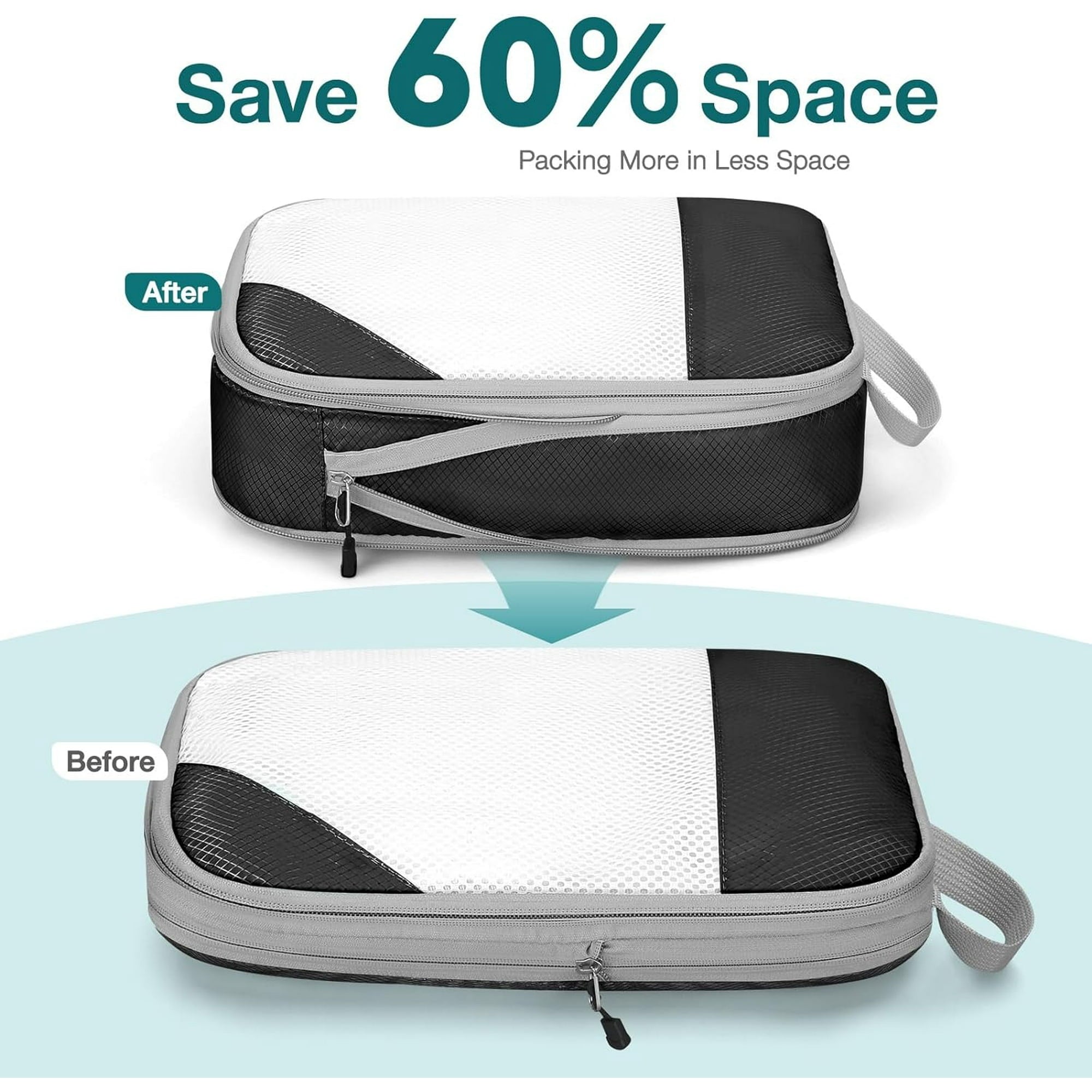 Packing Cubes Set Travel Luggage Organizers for Suitcases,