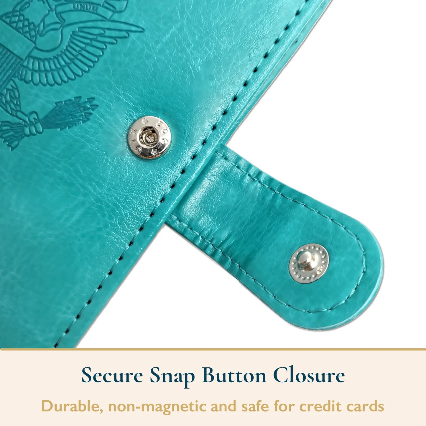 Passport Holder – RFID Blocking Travel Wallet with Cash & Vaccine Card Holder, Waterproof PU Leather Passport Case for Men & Women 