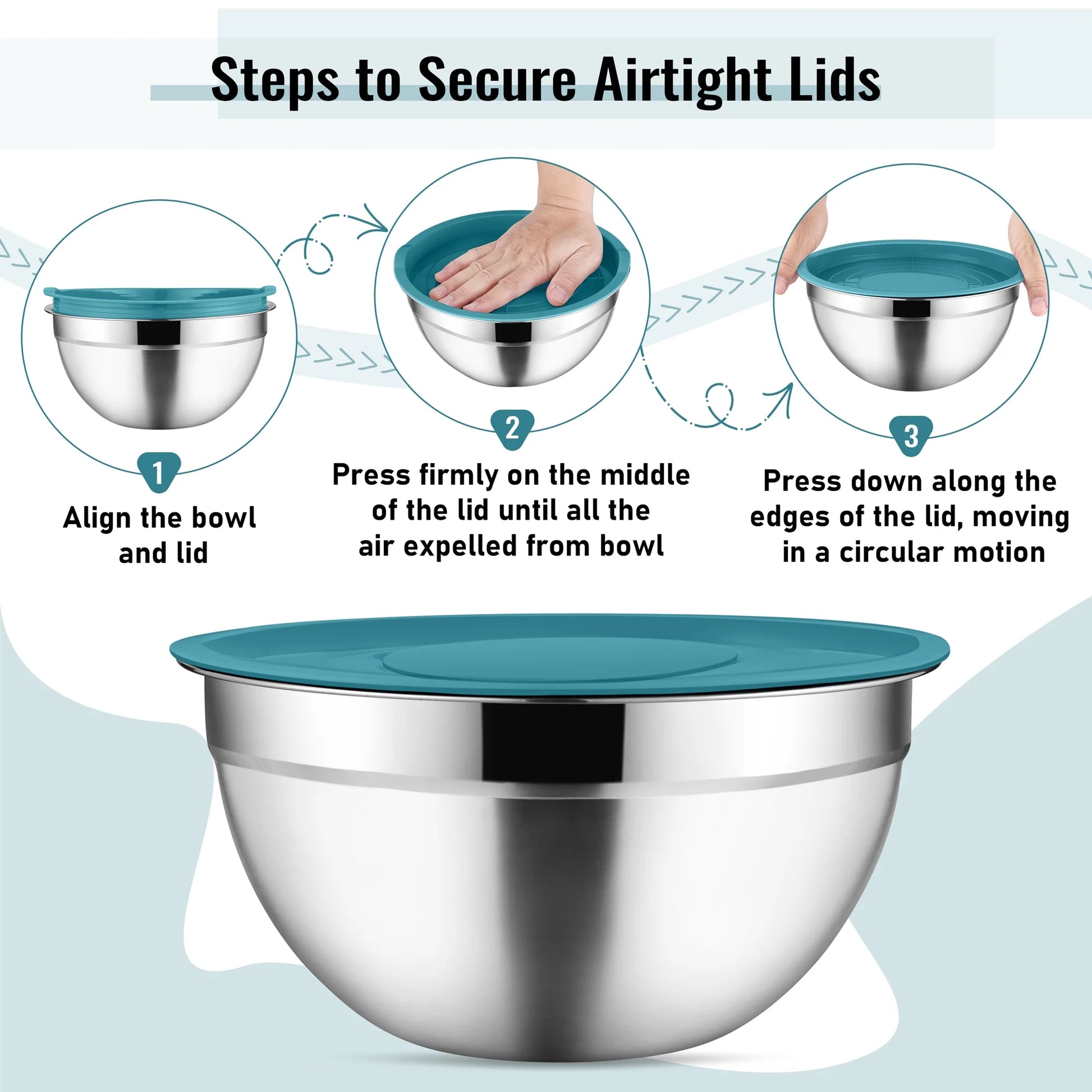 35-Piece Stainless Steel Nesting Mixing Bowl Set with Lids, 7 Sizes with 3 Graters & Kitchen Utensils for Mixing, Serving & Grating, Multi-Color