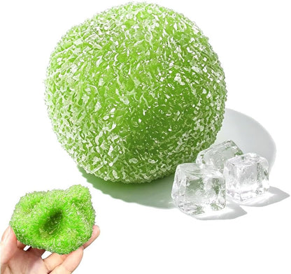 Red sensory squishy squeeze ball for adults and portable fidget play
