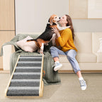 Dog Ramp 7 Adjustable Heights, Non-Slip, Holds 200LBS