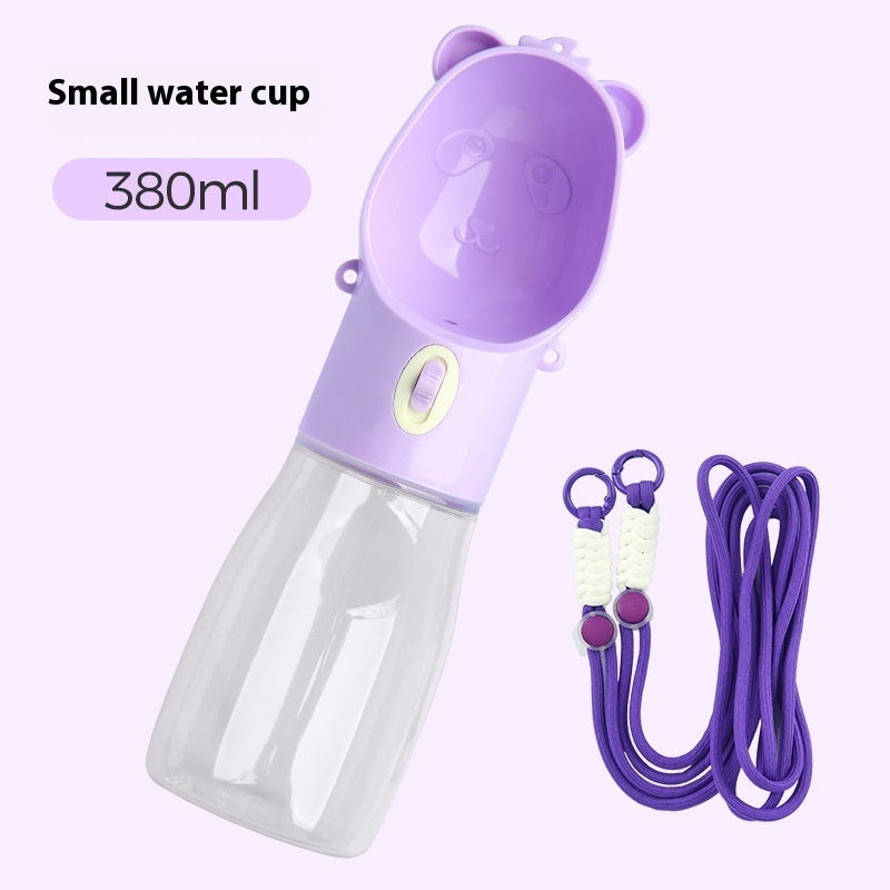 2-in-1 Portable Dog Water Bottle & Food Container – Leak-Proof Pet Feeder for Travel