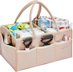 Pet Grooming Tote Bag for Dogs, Travel & Outdoor Organizer (Bag Only, Khaki)