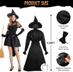 Halloween Decorations Outdoor, 5 Pack 4.3 FT Light up Holding Hands Witches