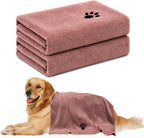 Durable microfiber dog towels with whipstitch edges
