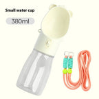 2-in-1 Portable Dog Water Bottle & Food Container – Leak-Proof Pet Feeder for Travel