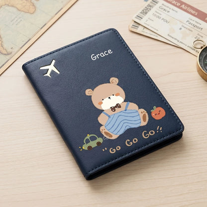 Cute bear passport holder with protective cover - image 3
