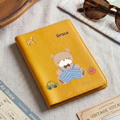 Cute bear passport holder with protective cover - image 5