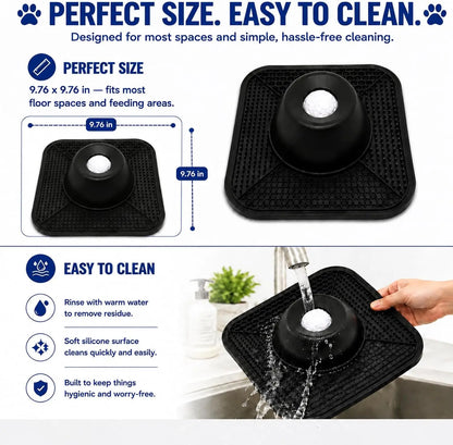 Floating rolling ball slow feeder