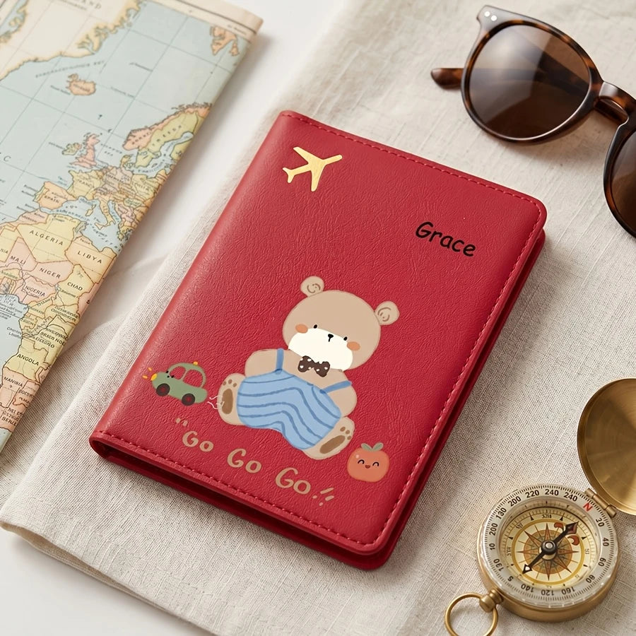 Cute bear passport holder with protective cover - image 6