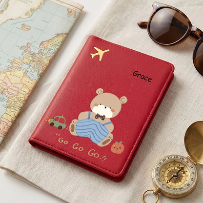 Cute bear passport holder with protective cover - image 6