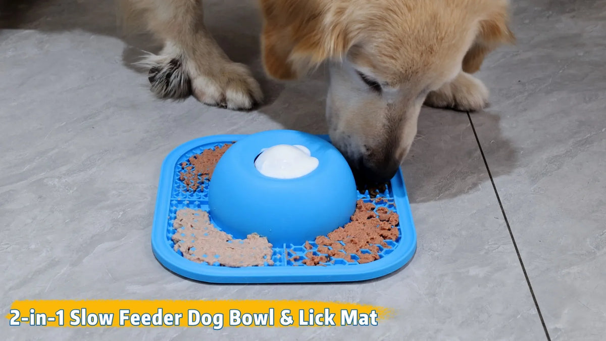 Slow feeder lick bowl size details