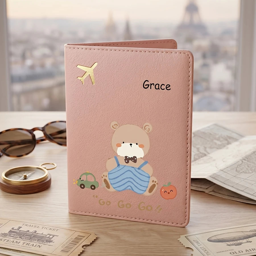 Cute bear passport holder with protective cover - image 8