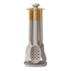 Silicone Kitchen Utensil Set with Rotating Rack