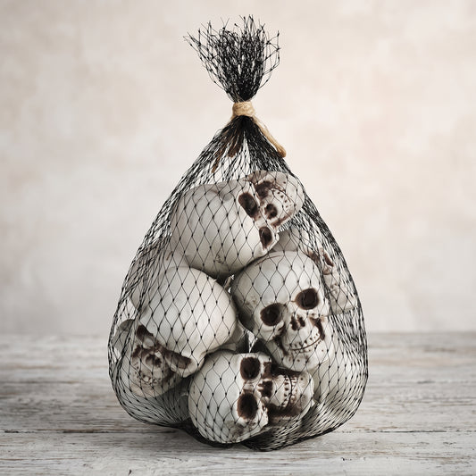 Boao 10 piece mini Halloween skull heads decoration set