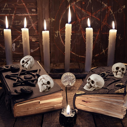 2.3 inch realistic mini skull decorations for Halloween