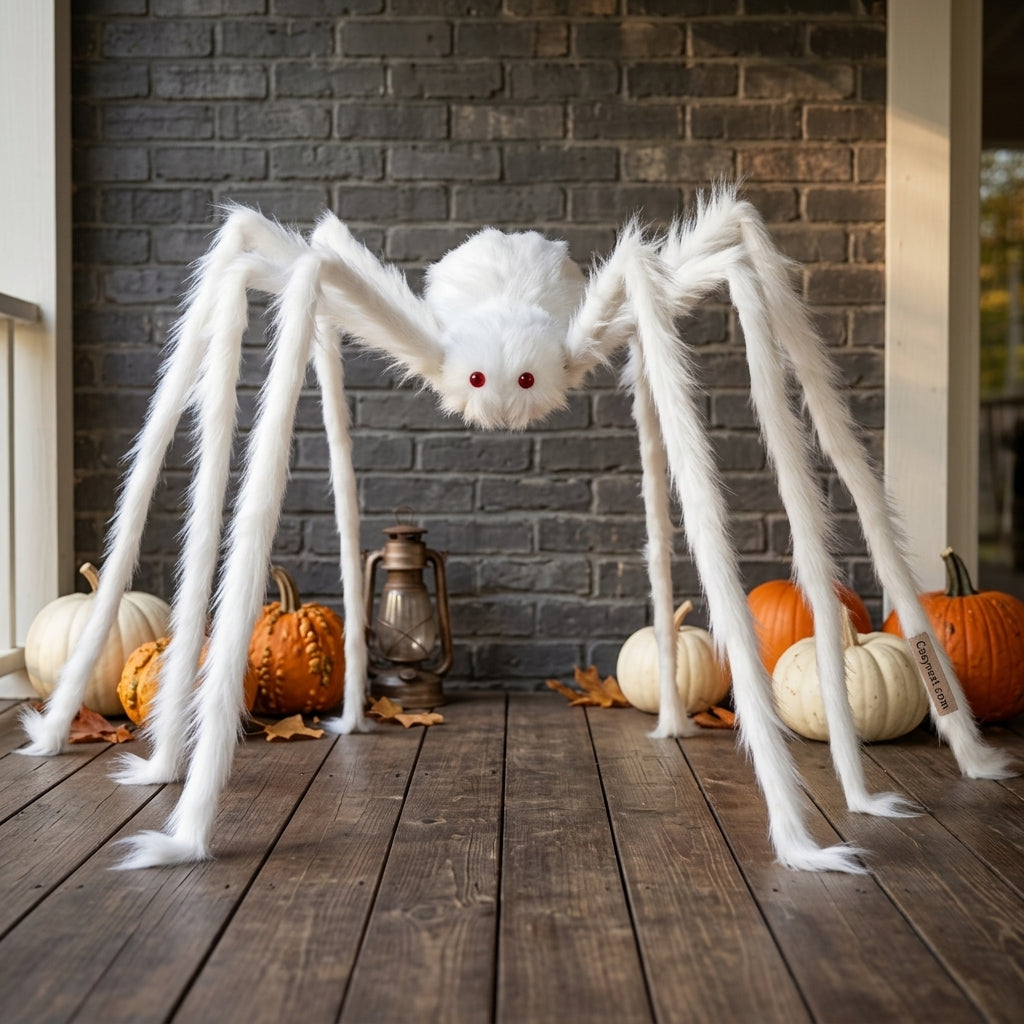 Giant hairy spider Halloween prop for indoor and outdoor decor