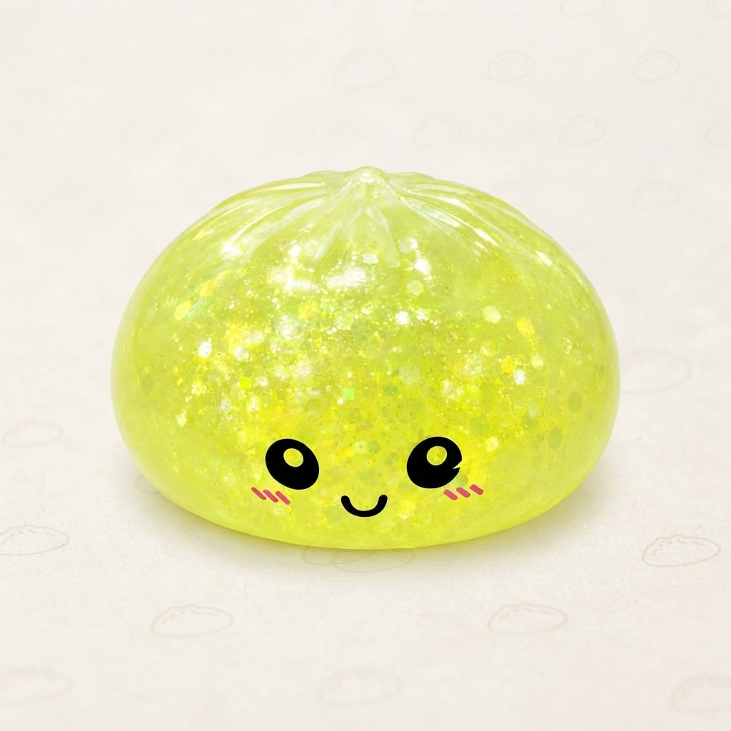 CasyNest glow-in-the-dark glitter squishy fidget toy with cute design