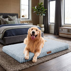 Orthopedic Dog Bed Egg Crate Foam Waterproof Crate Washable