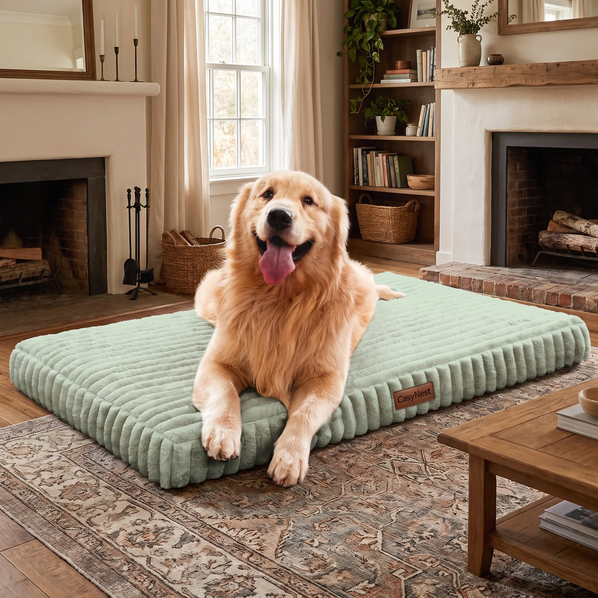 Orthopedic Dog Bed Egg Crate Foam Waterproof Crate Washable