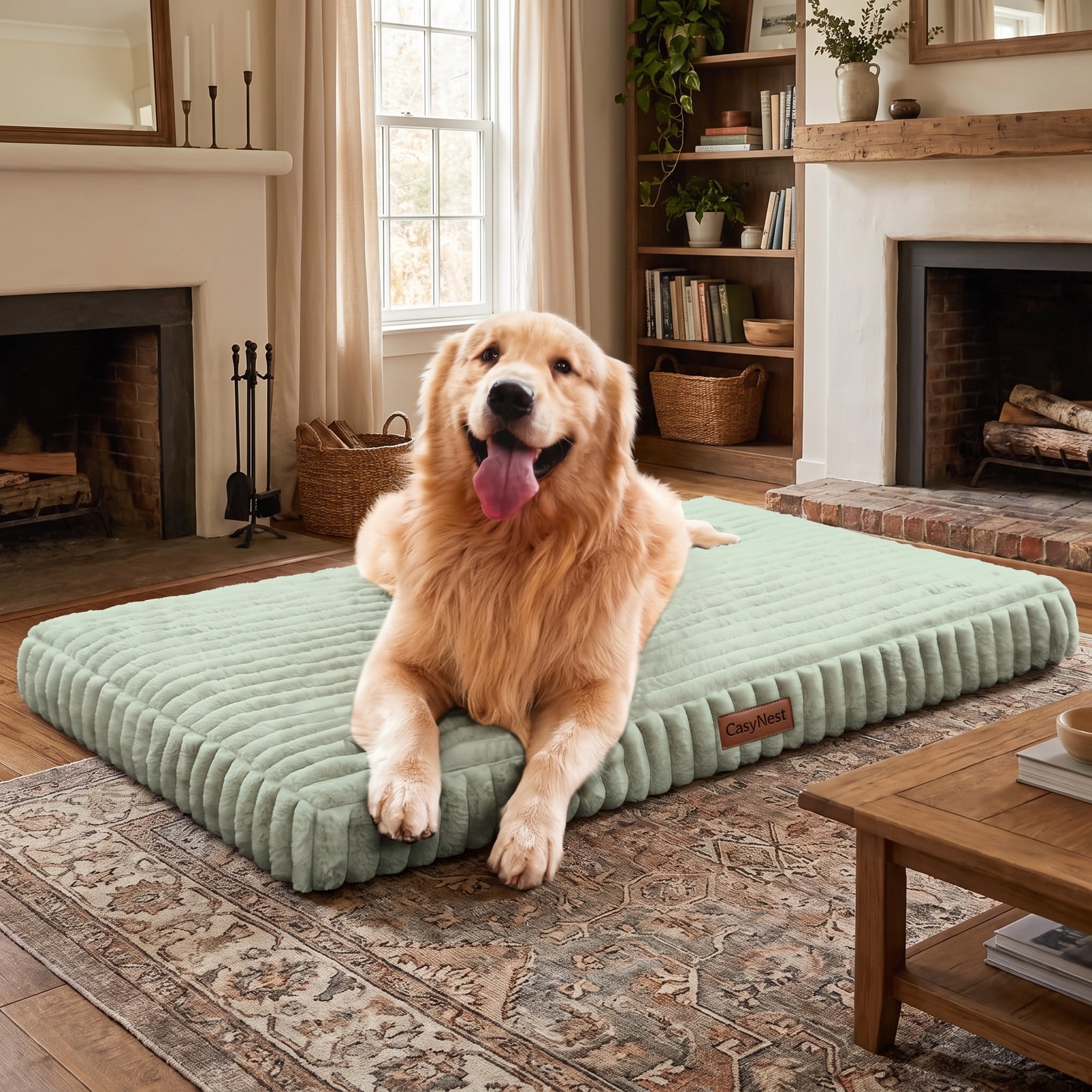 Orthopedic Dog Bed Egg Crate Foam Waterproof Crate Washable