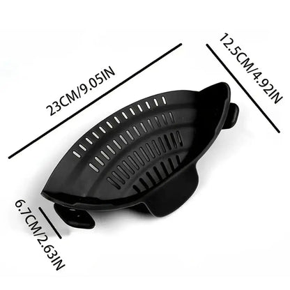 Adjustable pasta strainer for pots and pans