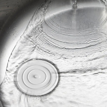 White silicone drain cover
