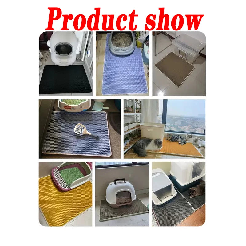 Waterproof double-layer cat litter mat - image 6