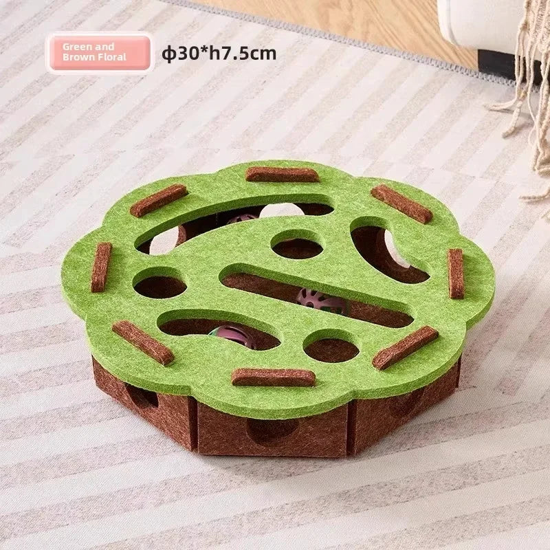 Felt cat puzzle box toy style options